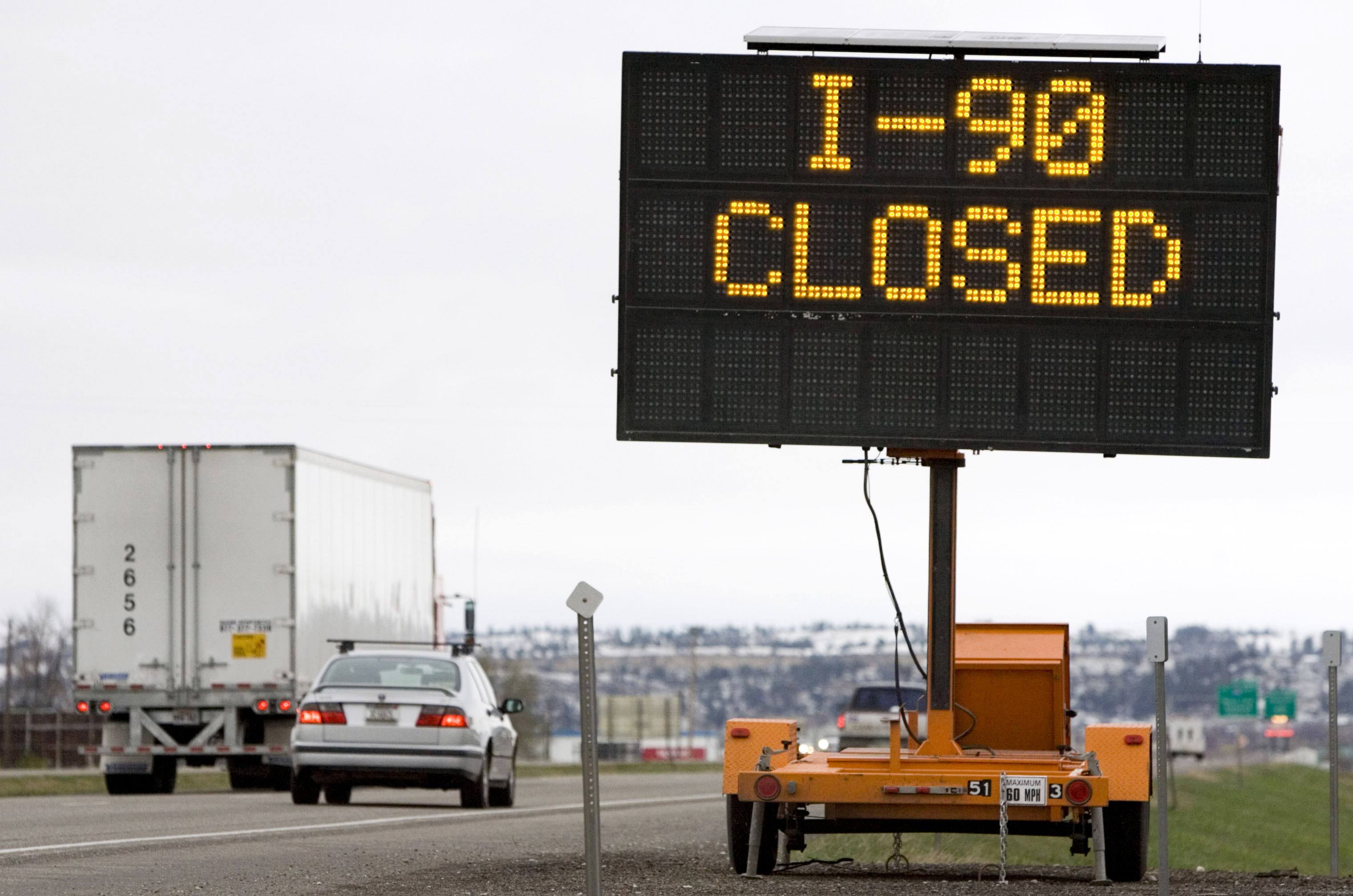 closed highway
