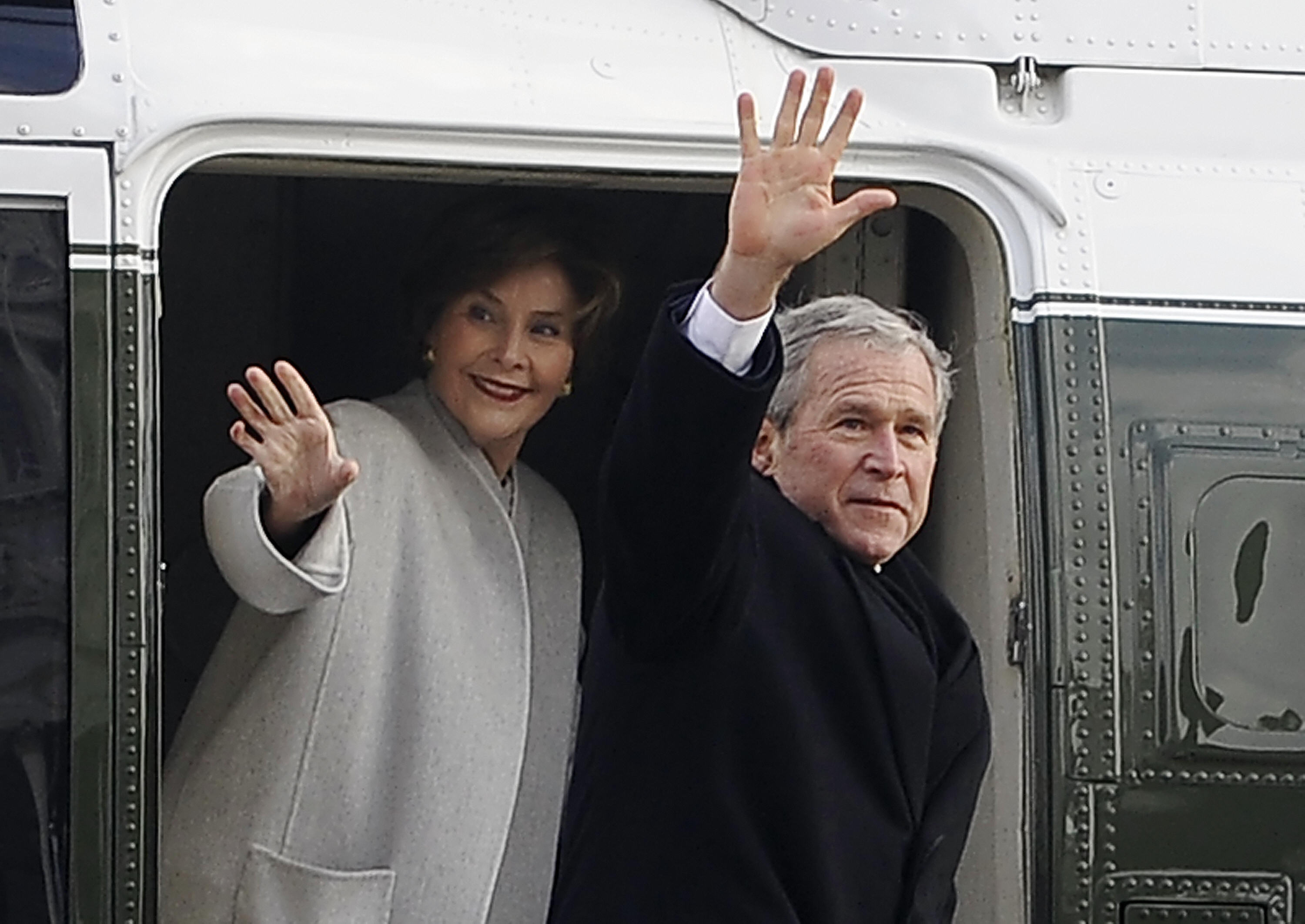 Les Bush quittent la Maison Blanche en 2009