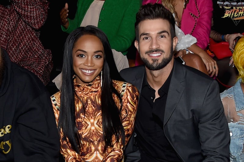 Rachel Lindsay and Bryan Abasolo attend The Blonds fashion show during New York Fashion Week: 