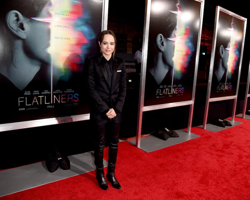 Actress Ellen Page arrives at the premiere 