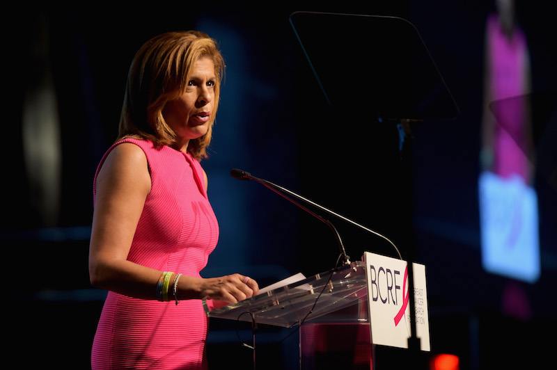 News anchor Hoda Kotb speaks onstage at the Breast Cancer Research Foundation