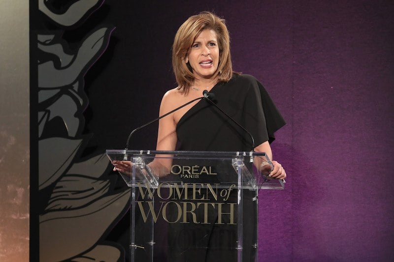 Hoda Kotb speaks onstage during the L'Oreal Paris Women of Worth Celebration 2017 Hoda Kotb speaks onstage during the L'Oreal Paris Women of Worth Celebration 2017