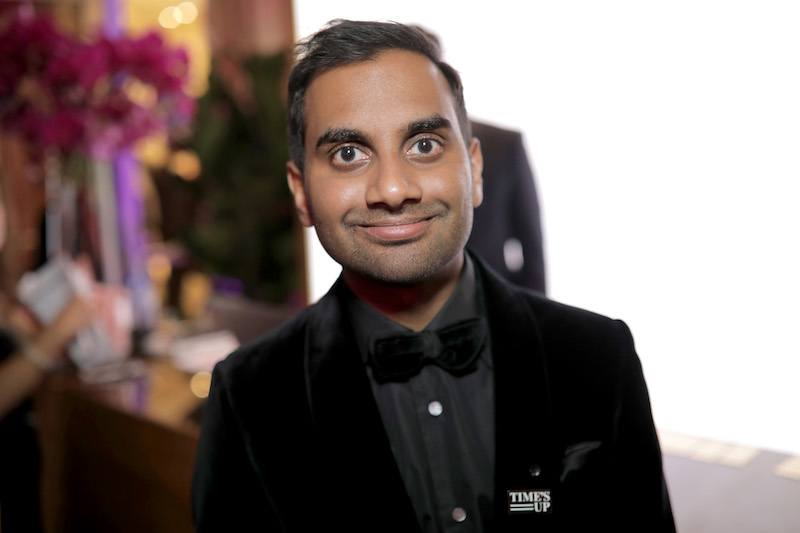 Actor/producer Aziz Ansari attends the Official Viewing and After Party of The Golden Globe Awards 