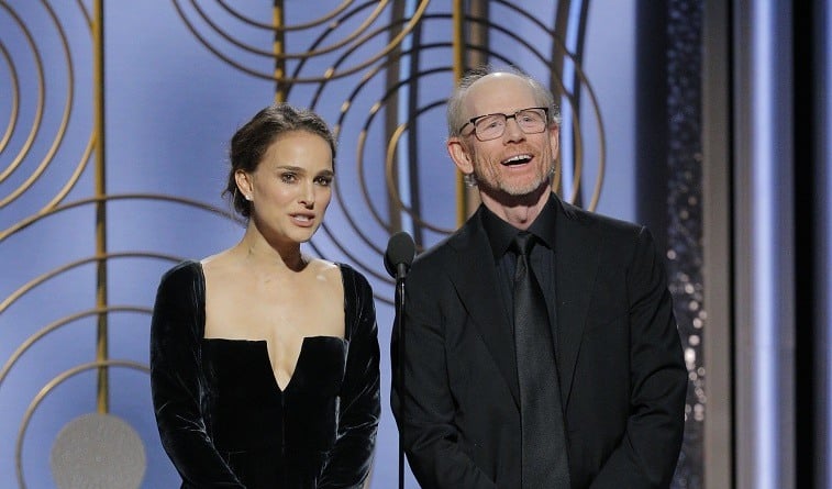 Natalie Portman and Ron Howard Golden Globes 2018 Natalie Portman and Ron Howard Golden Globes 2018