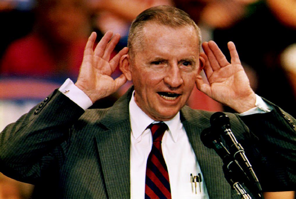 Independent presidential candidate Ross Perot received 19% of the popular vote. Independent presidential candidate Ross Perot received 19% of the popular vote.