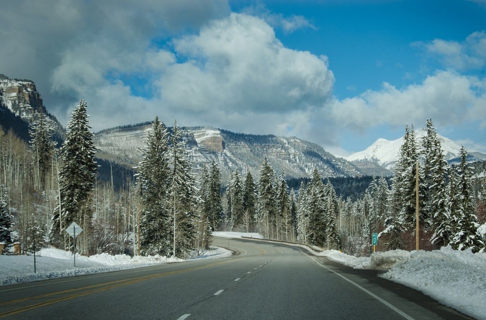San Juan National Forest in Durango, Colorado San Juan National Forest in Durango, Colorado on Highway 550