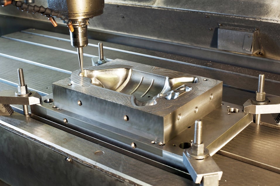 Industrial metal mold/blank milling
