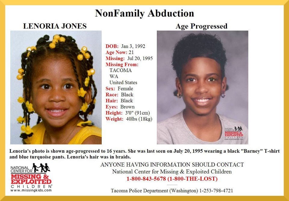 Lenoria Jones missing child