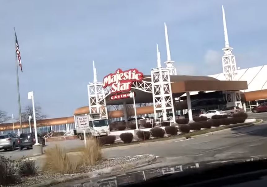 The entrance to Majestic Star Casino in Gary, Indiana