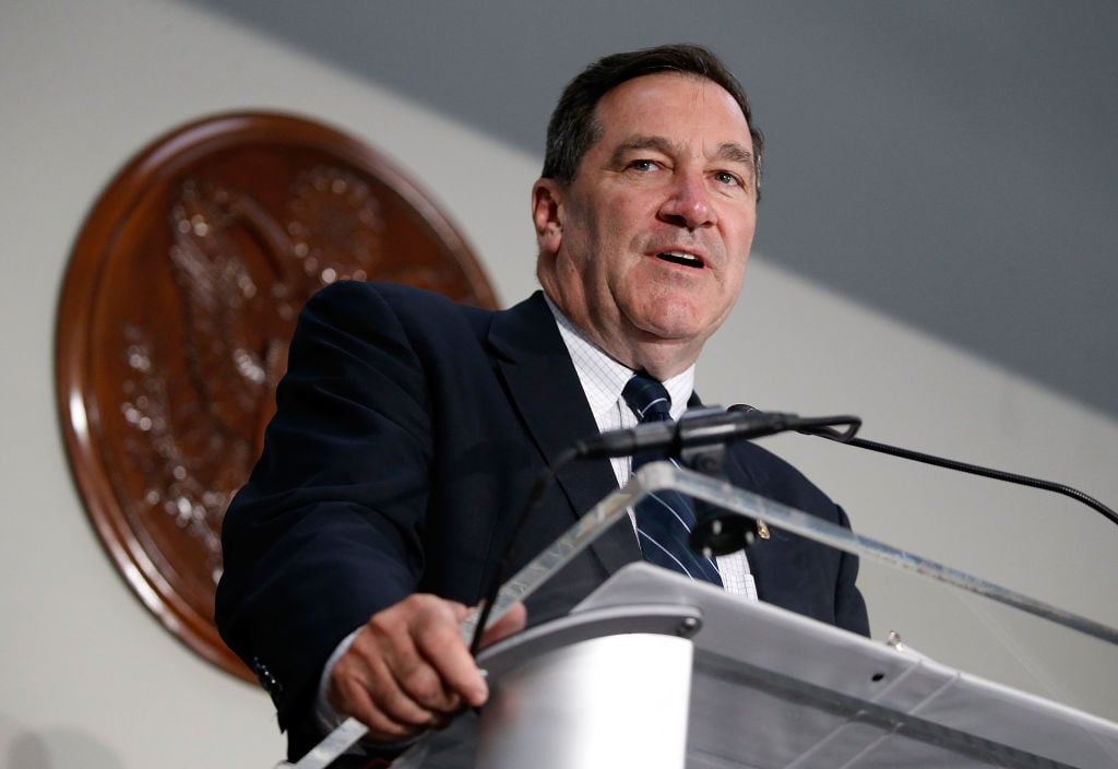 Sen. Joe Donnelly speaks at "Making AIDS History A Roadmap for Ending the Epidemic