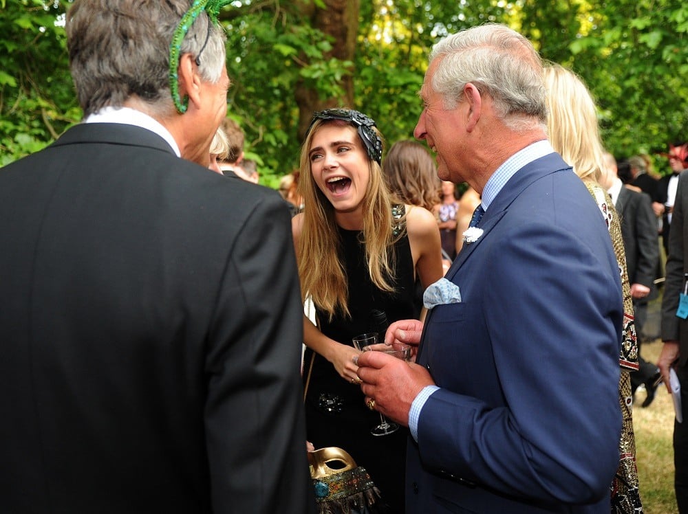 Cara Delevingne and family meet with Prince Charles Model Cara Delevingne and family meet with Prince Charles