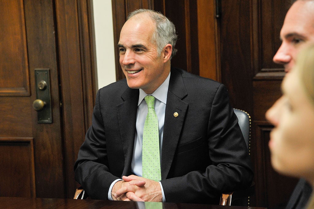 Music Industry Leaders And Artists Drum Up Support For Music Education On Capitol Hill NAMM members including Chris Martin meet with Sen. Bob Casey in the Russell Senate Office