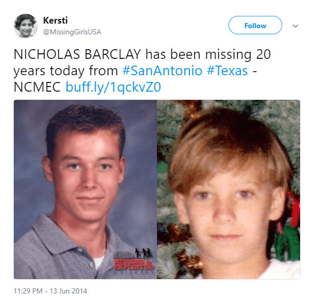 Nicholas Barclay missing child
