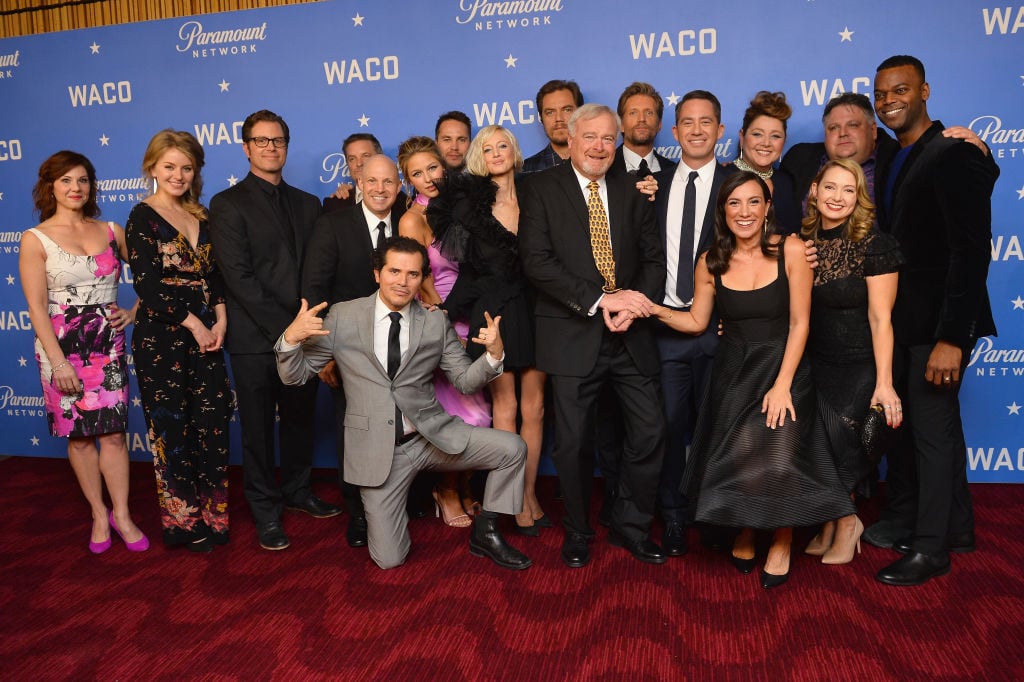 Waco cast and crew Stephanie Kurtzuba, Sarah Minnich, John Erick Dowdle, Shea Whigham, Salvatore Stabile