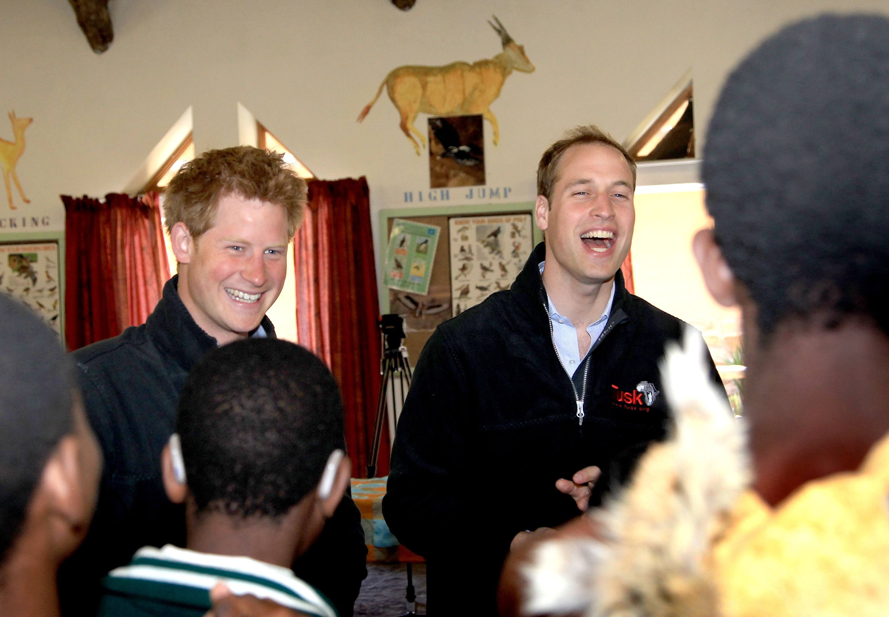 Prince William and Harry Visit Botswana - Day 2
