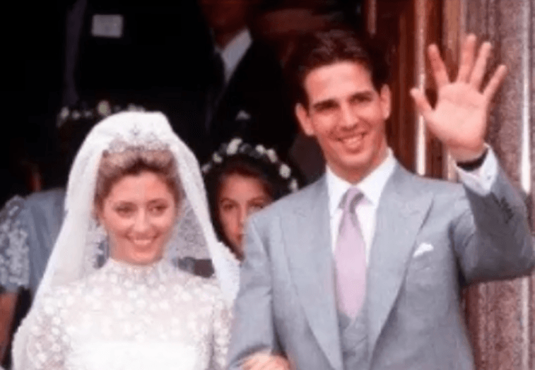 Princess Marie-Chantal on her wedding day. Princess Marie-Chantal on her wedding day.