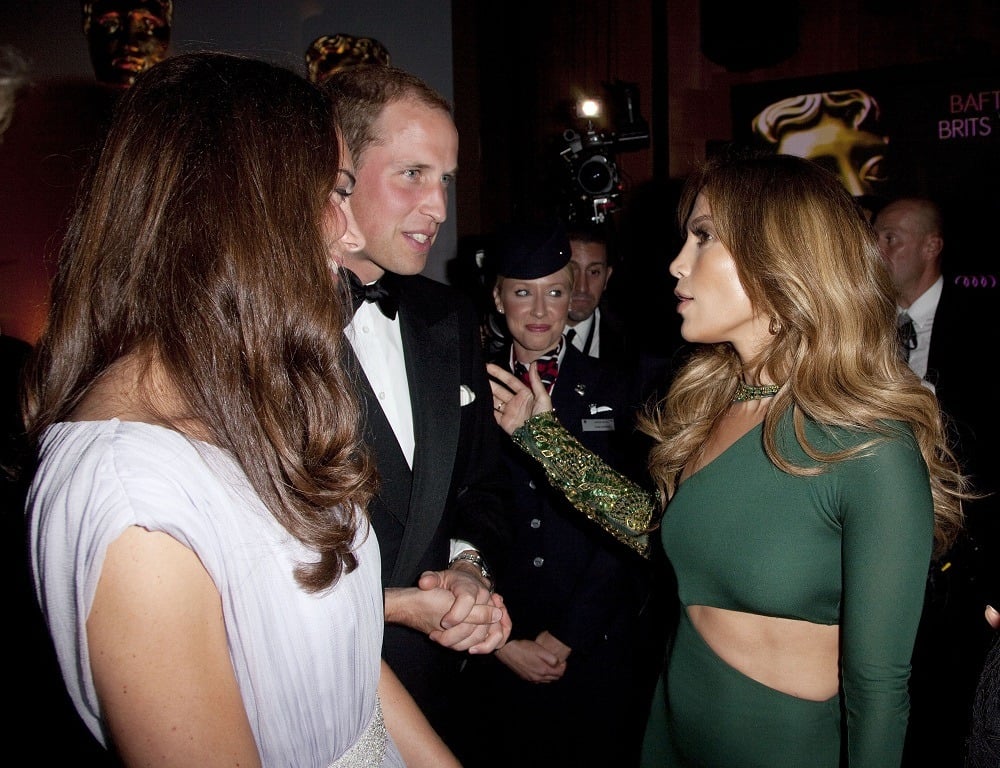 Prince William, Duke of Cambridge and Catherine, Duchess of Cambridge with Jennifer Lopez Prince William, Duke of Cambridge and Catherine, Duchess of Cambridge