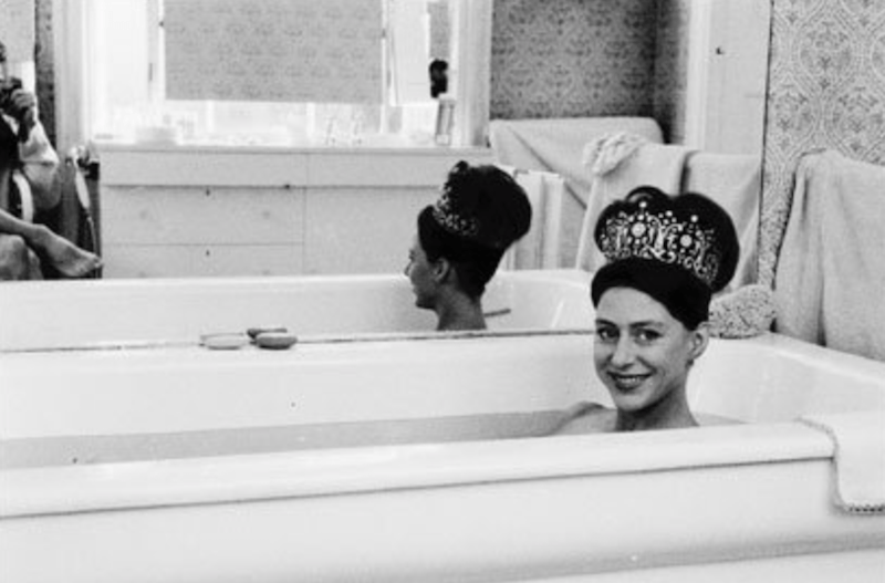 Princess Margaret in a tub