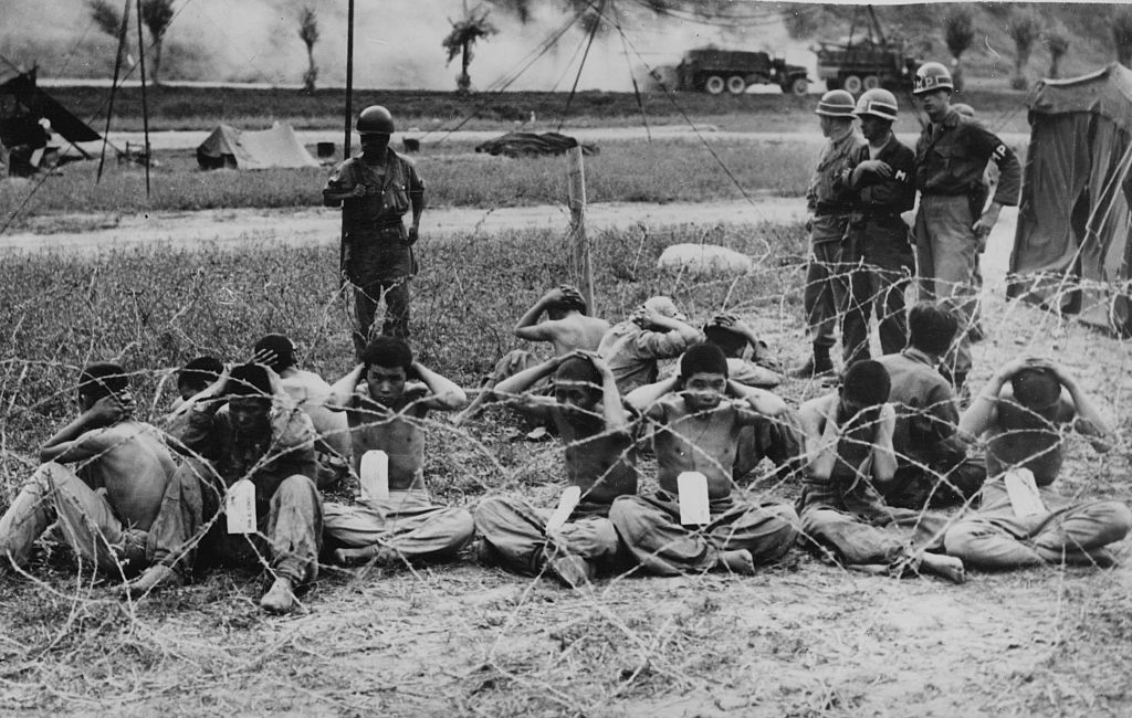 Prisoners-Of-War North Korean prisoners-of-war, captured on the retreat from Yongsan in Seoul