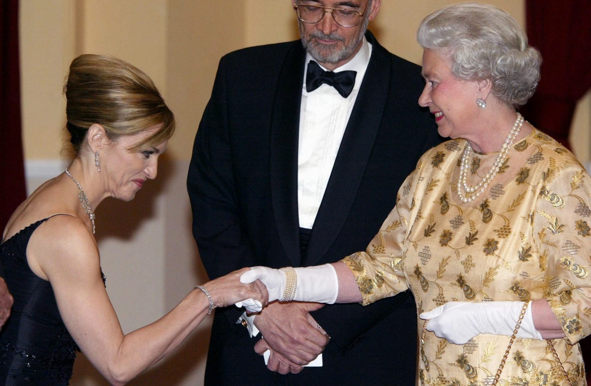 Madonna meets Queen Elizabeth II