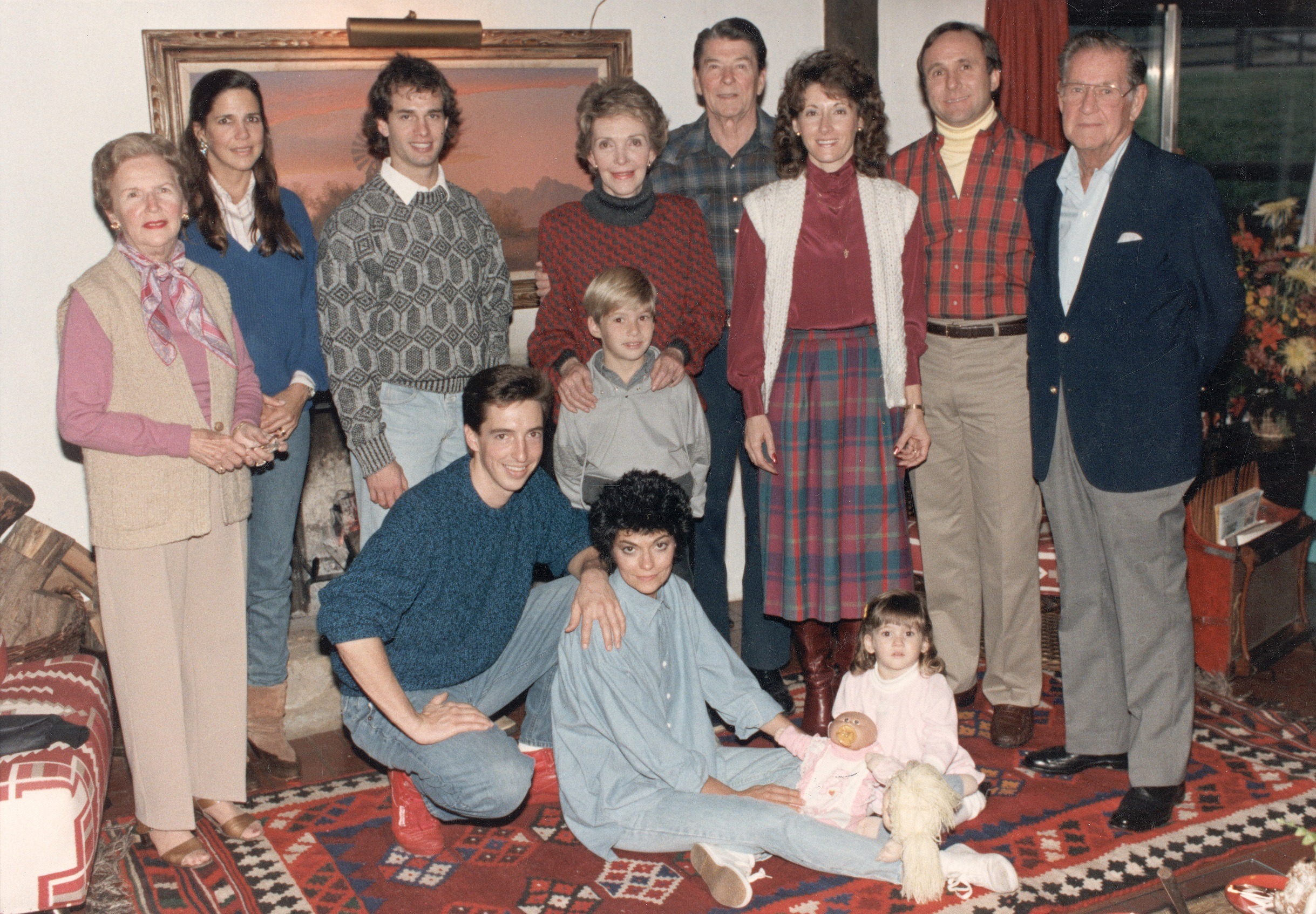 Portrait Of Ronald Reagan And Family
