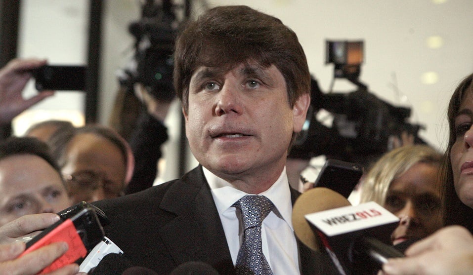 Rod Blagojevich Sentencing In Corruption Trial Former Illinois Governor Rod Blagojevich pauses while speaking to the media at the Dirksen Federal Building