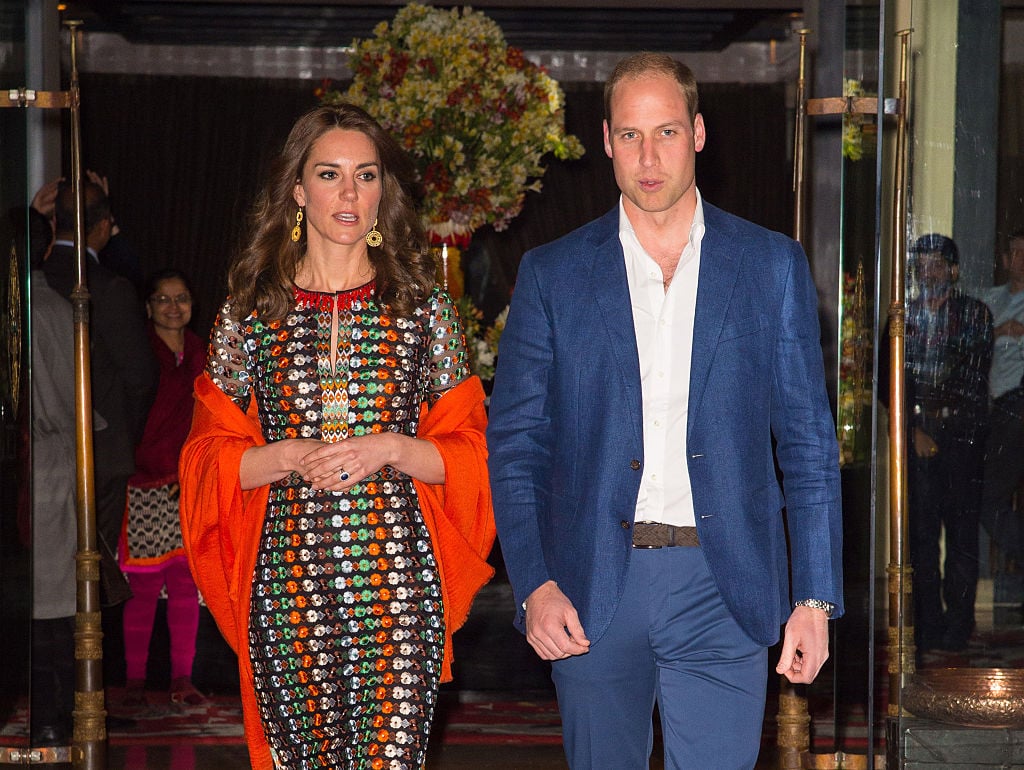Taj Tashi hotel Prince William, Duke of Cambridge leave the Taj Tashi hotel
