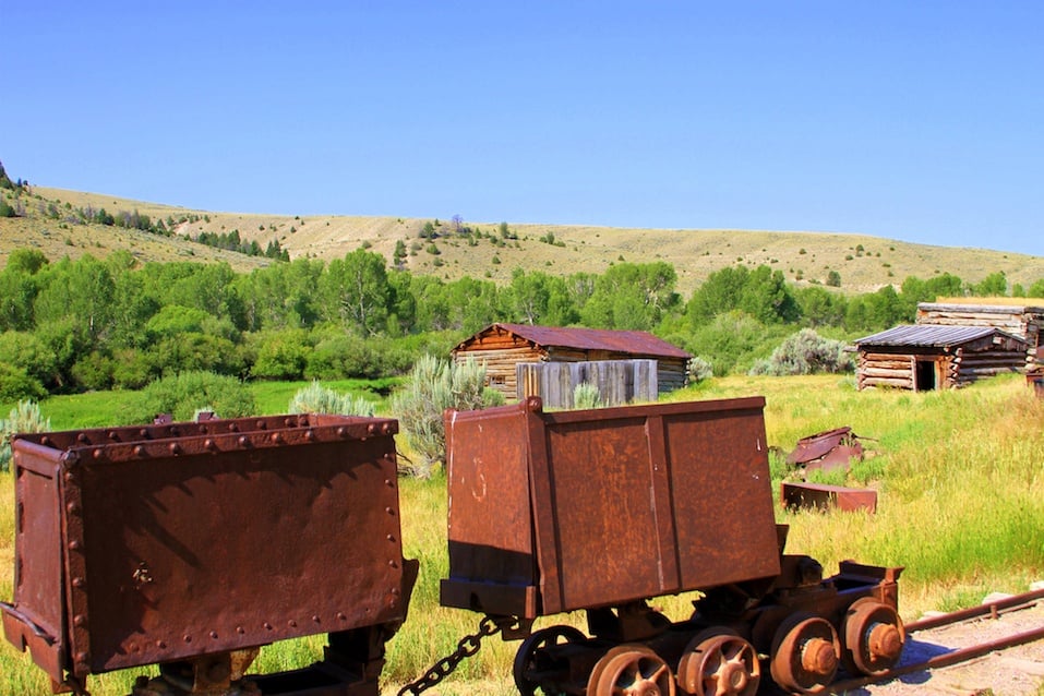 Rusty mining carts