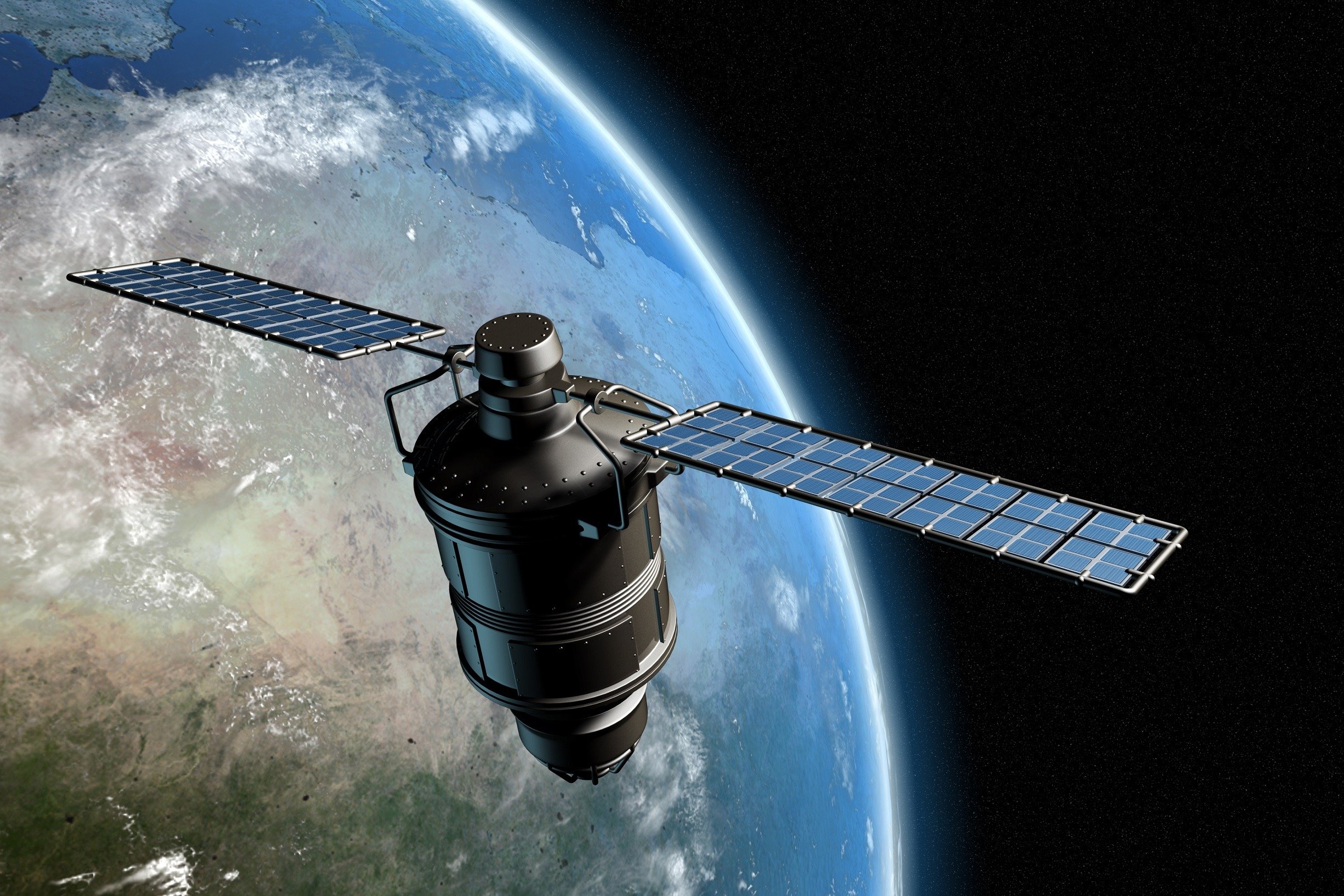 Satellite orbiting Earth