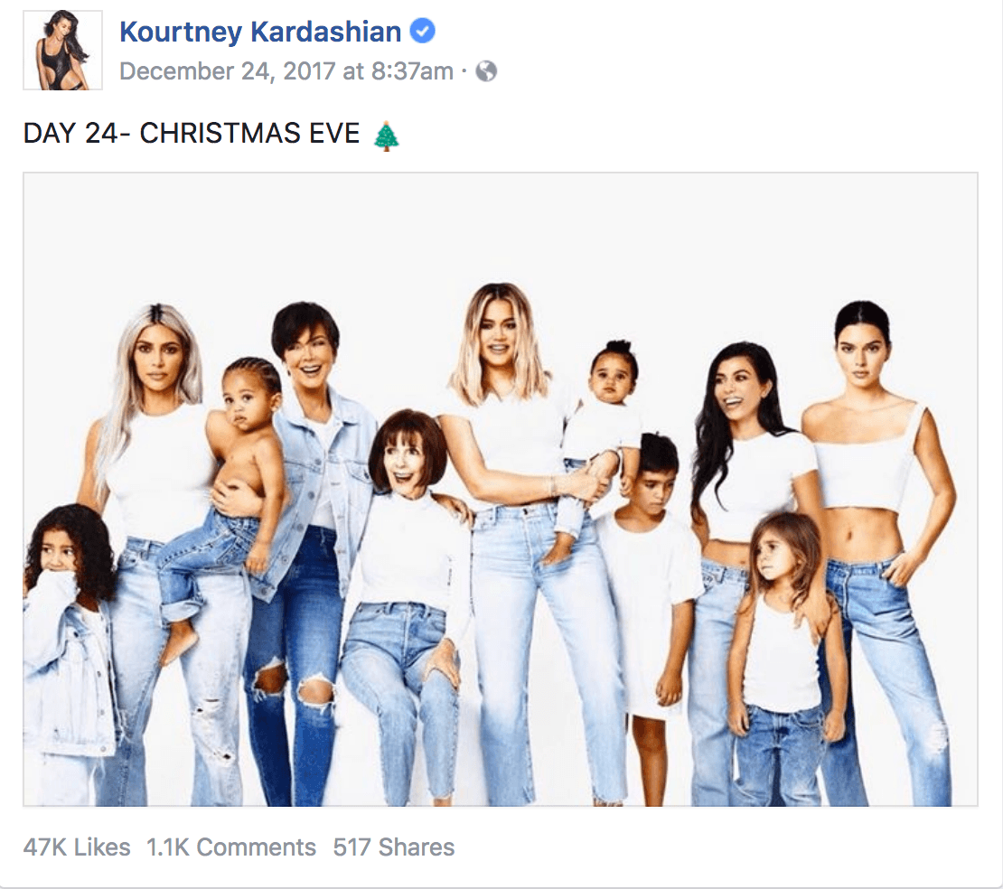 Kardashian Christmas card