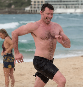 Hugh Jackman at Bondi Beach. Hugh Jackman at Bondi Beach.