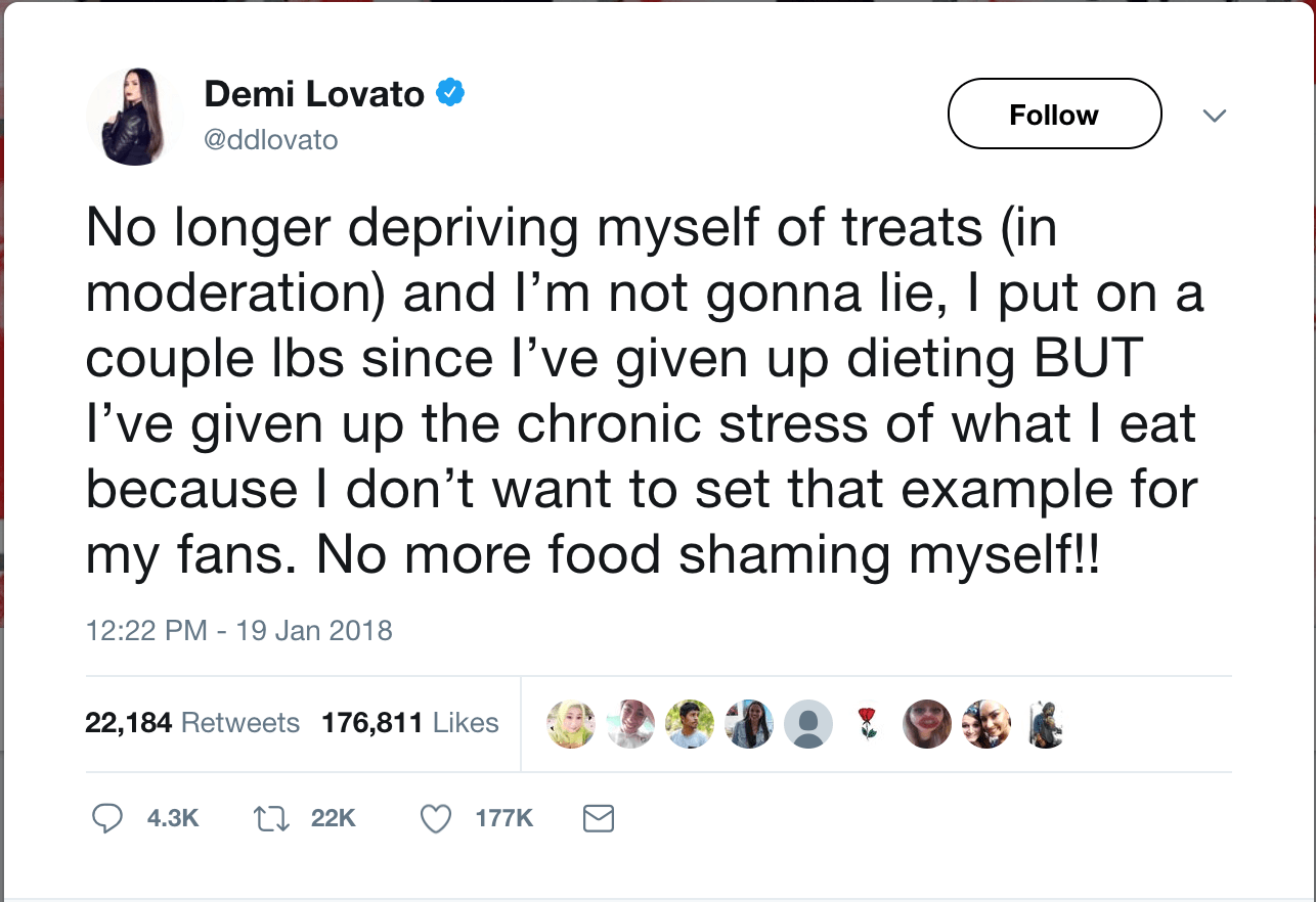 Demi Lovato tweet