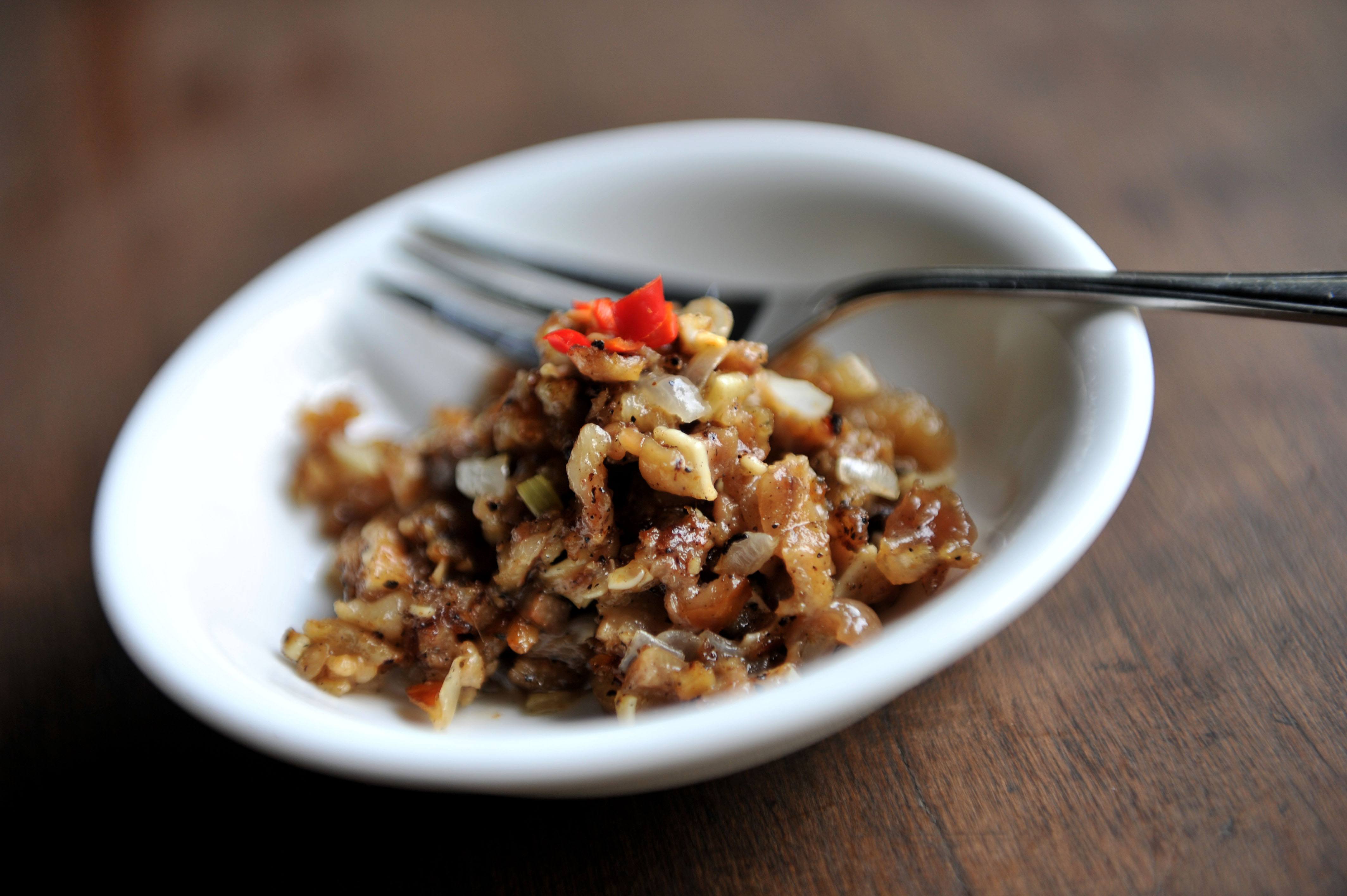 Sisig cuisine from the Phillipines