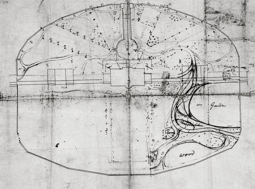 Thomas Jefferson White House garden plan