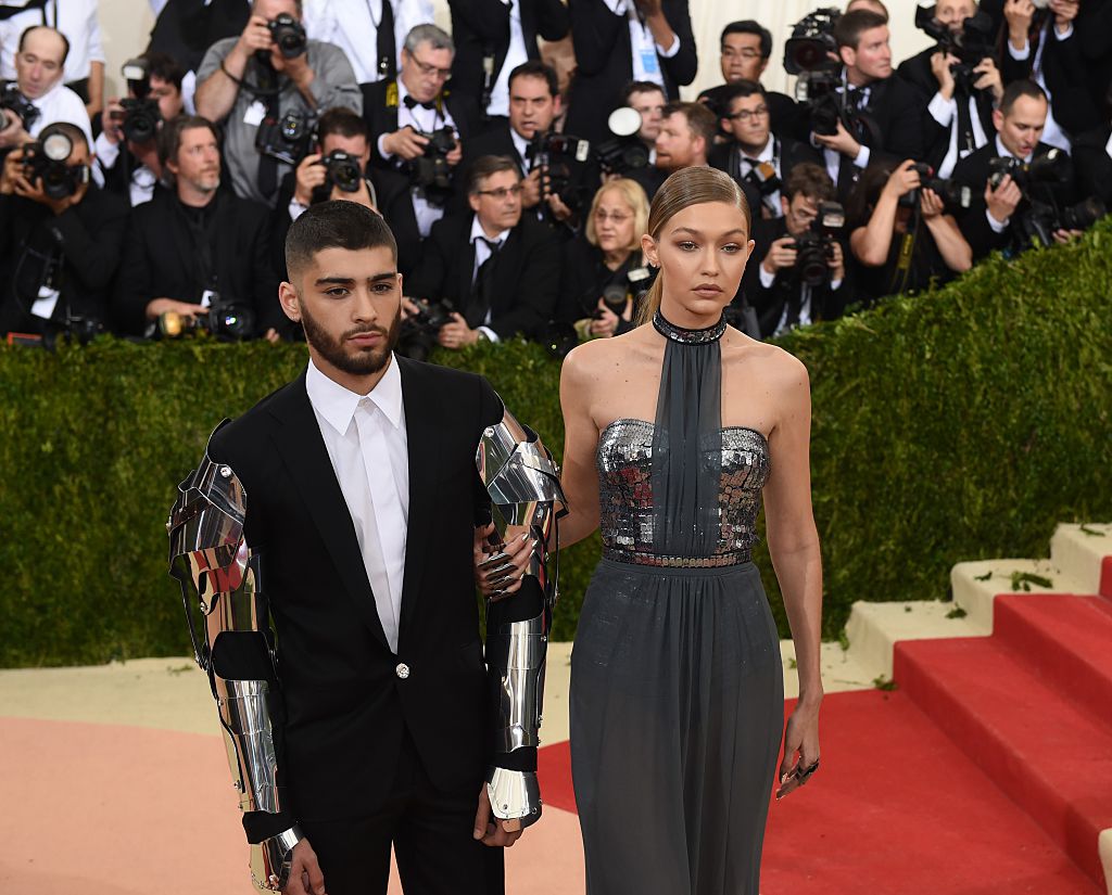 Gigi Hadid and Zayn Malik arrive for the Costume Institute Benefit at The Metropolitan Museum of Art Gigi Hadid and Zayn Malik arrive for the Costume Institute Benefit at The Metropolitan Museum of Art