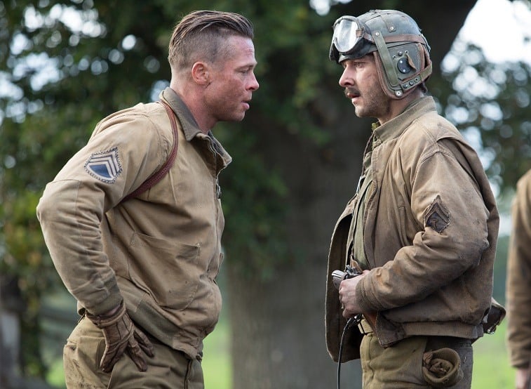Brad Pitt and Shia LaBeouf in Fury Brad Pitt and Shia LaBeouf in Fury