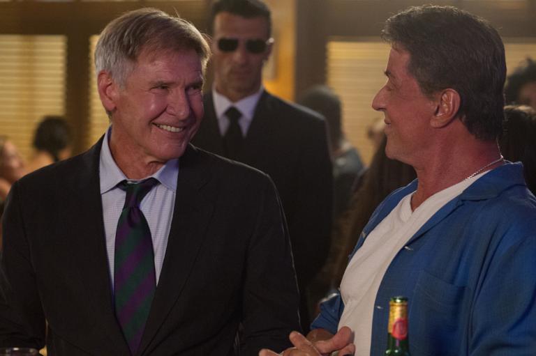 Harrison Ford and Sylvester Stallone in The Expendables 3 Harrison Ford and Sylvester Stallone in The Expendables 3