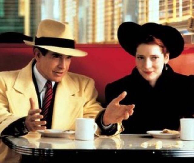 Warren Beatty and Glenne Headly in Dick Tracy