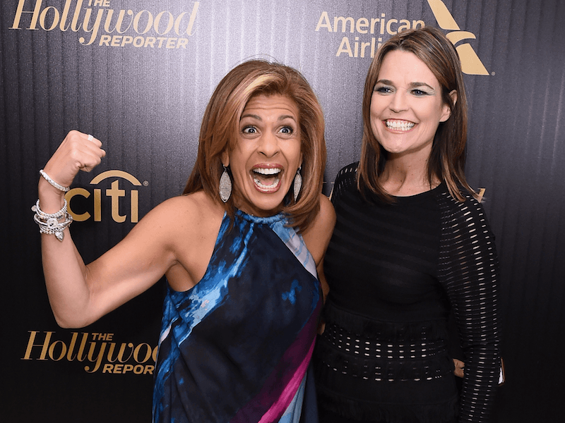 hoda kott and savannah Guthrie laugh hoda kott and savannah Guthrie laugh
