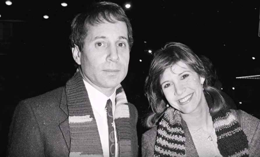 Paul Simon and Carrie Fisher Paul Simon and Carrie Fisher