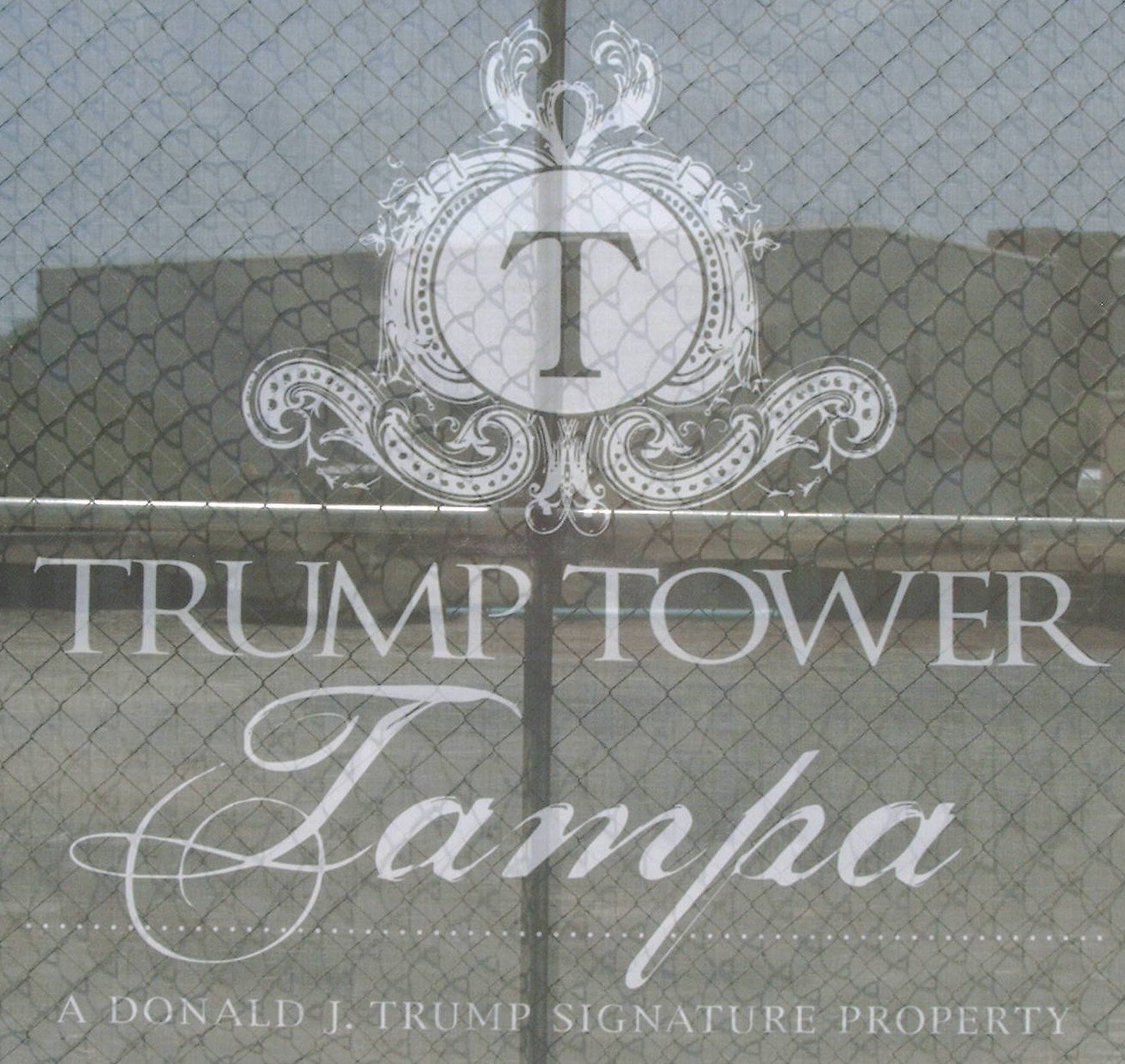Trump Tower Tampa sign