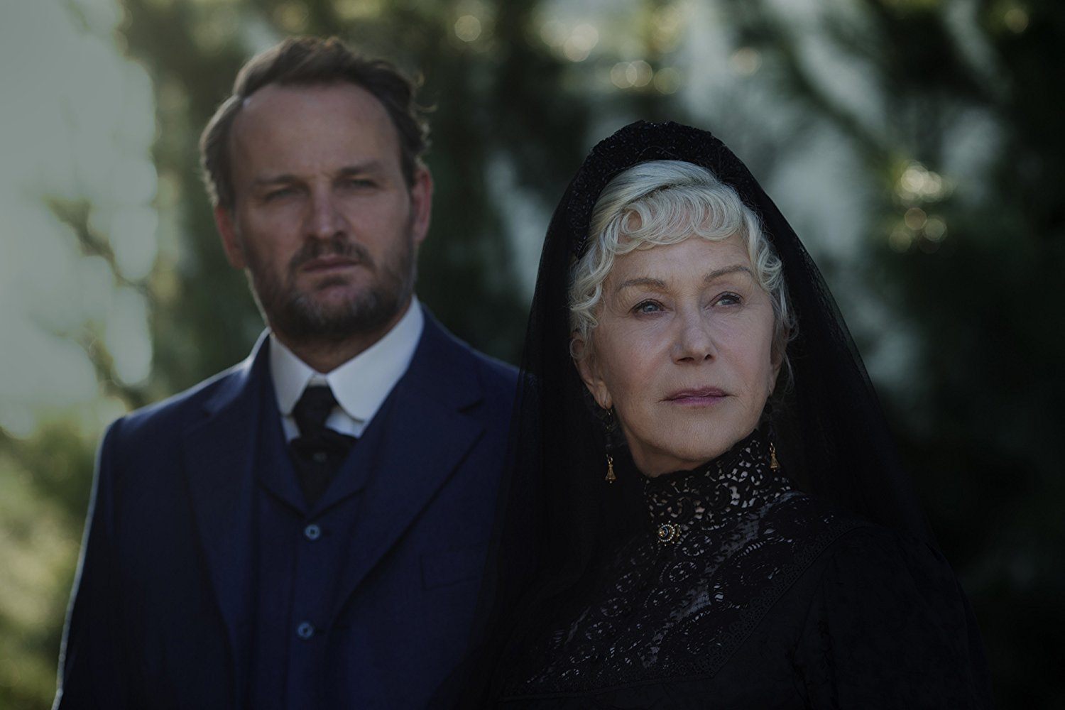 Helen Mirren and Jason Clarke in Winchester Helen Mirren and Jason Clarke in Winchester