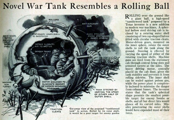 A cross section of the Tumbleweed tank concept A cross section of the Tumbleweed tank concept