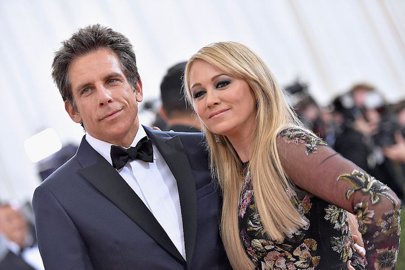 Ben Stiller and Christine Taylor at the 2016 MET Gala. Ben Stiller and Christine Taylor at the 2016 MET Gala.