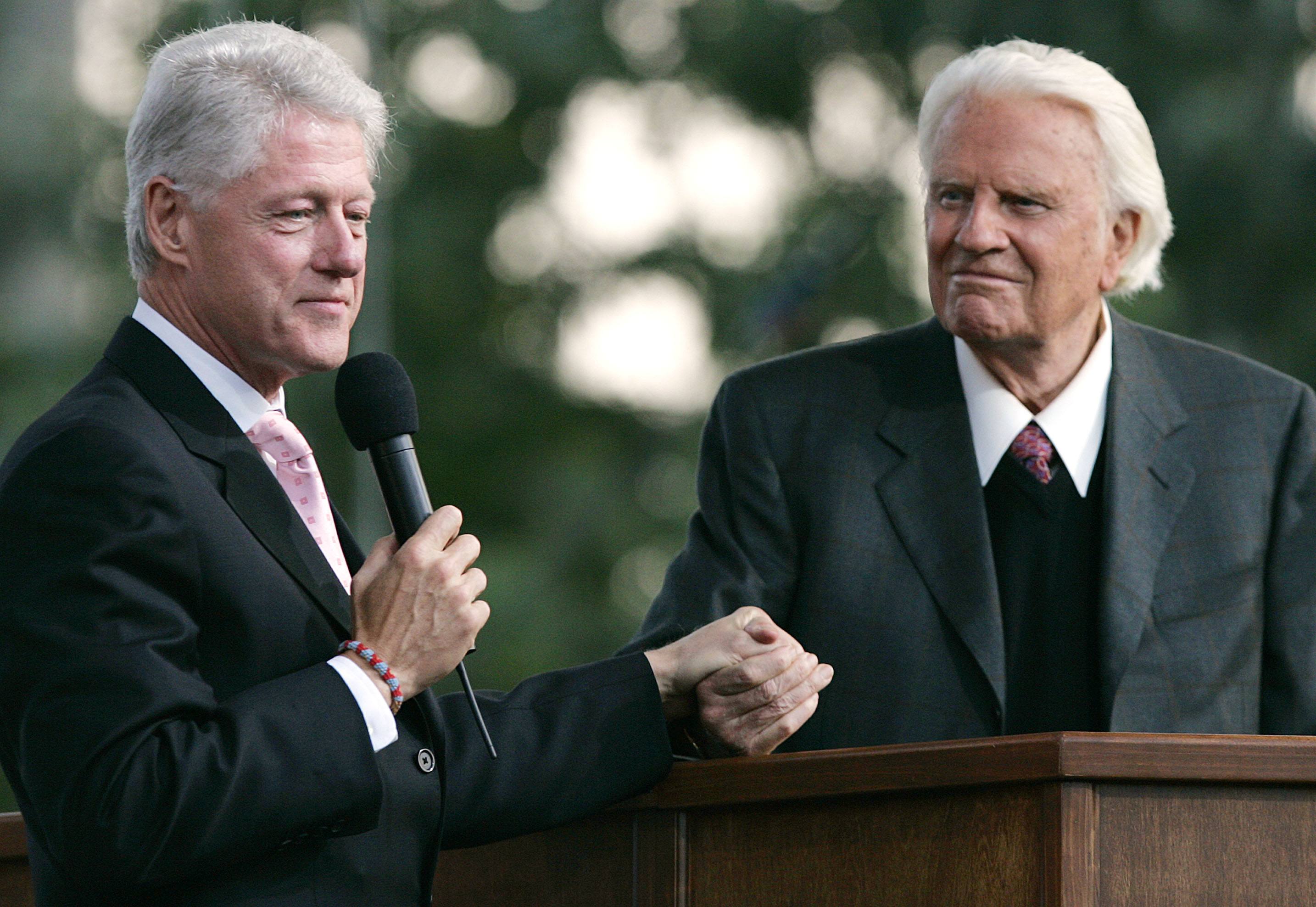 Billy Graham and Bill Clinton