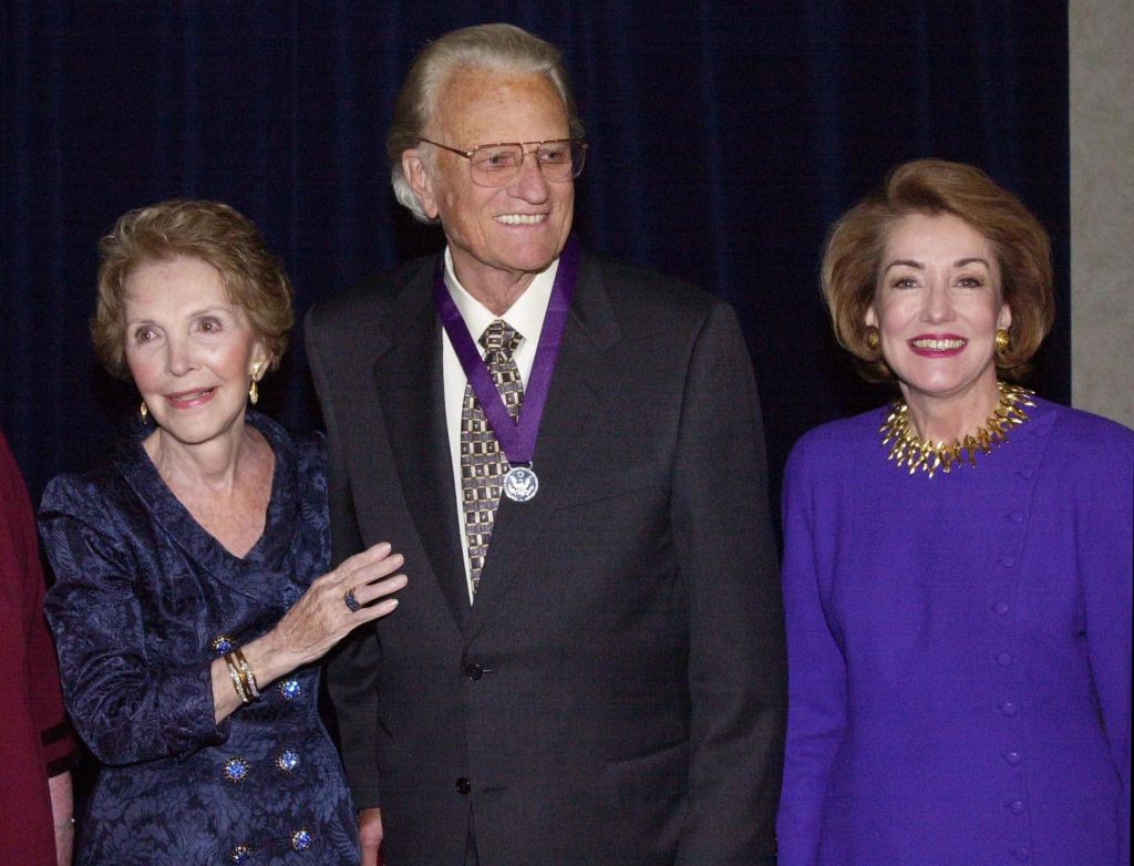 Nancy Reagan and Billy Graham