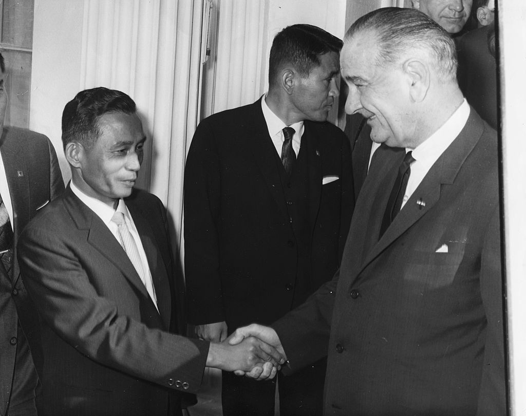 Chung Hee Park And Lyndon B. Johnson