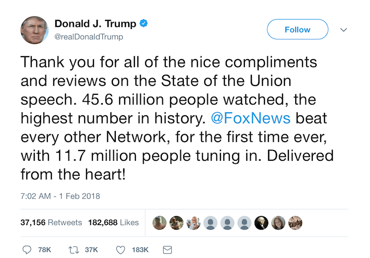 Donald Trump's tweet. Donald Trump's tweet.
