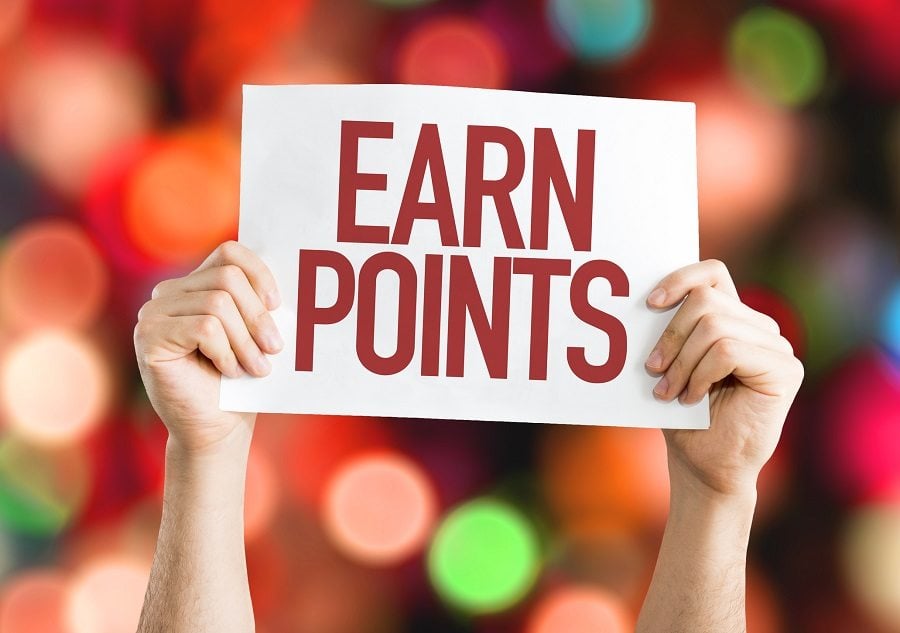 Earn Points sign