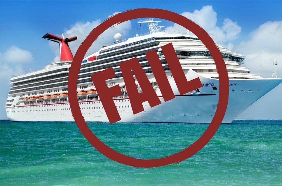 Failed cruise ship